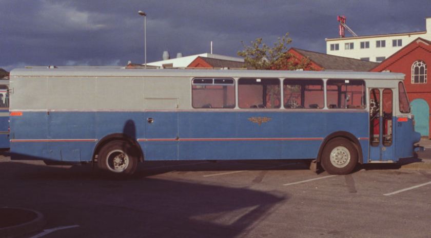 1967 Volvo B57-60 with combined 26 seat bus-goods bodywork by T. Knudsen.