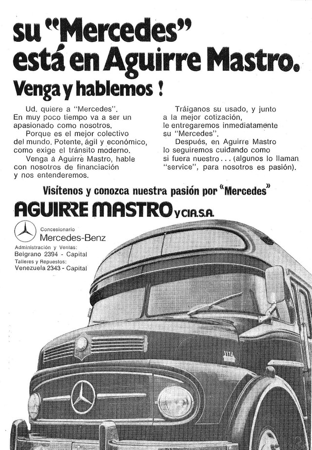 1970 Mercedes-Benz LO 1114 - La Favorita AGUIRREMASTRO