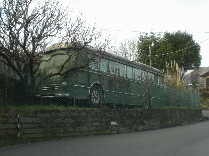 1972 Lancia Genova Struppa old bus in Fontanegli