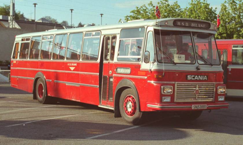 1974 Scania B110-63 with 42 seat coachwork by the Repstad Brothers