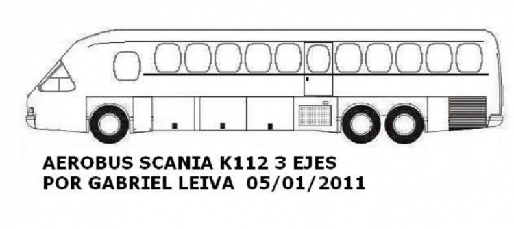 Aerobus Scania K112 Argentina 1987g