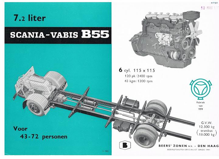 SCANIA-VABIS B55 (S-1844) Motor