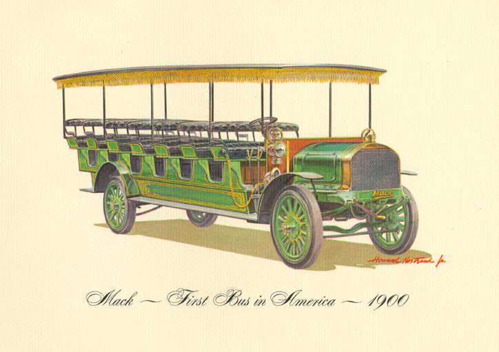 1900 Mack - first bus in America