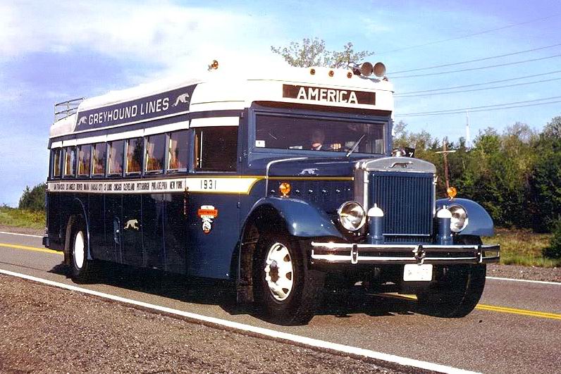 1931 Mack Model BK coach GREYHOUNDMACK
