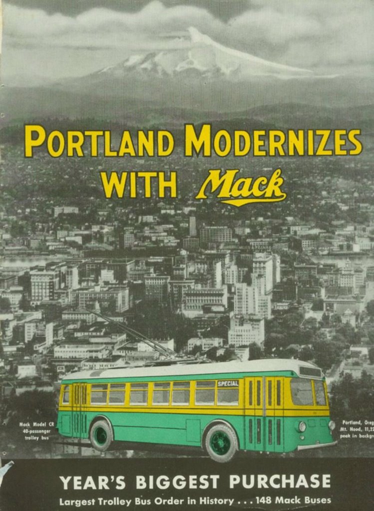 1937 Portland Traction Mack trolley coach ad.0