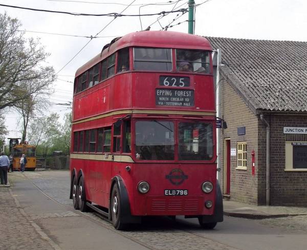 1938 London H1 class Trolleybus 796, ELB796, one of 160 in the class MCCW
