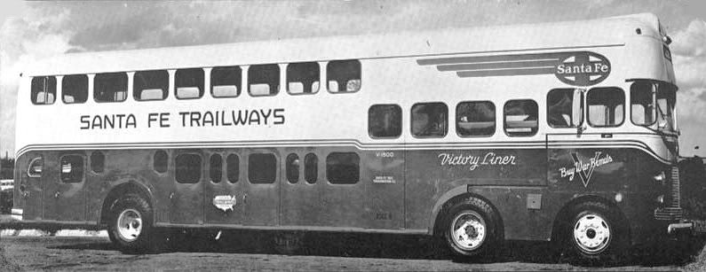 1939 Mack Model CM War Bond Bus' was # 802 - a SANTAFE3