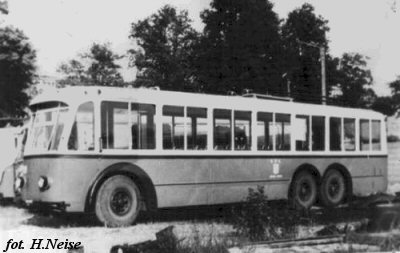 1939 trolleybus Alfa Romeo-Macchi Marelli, trolleybusly depot in Gdynia Redłowo