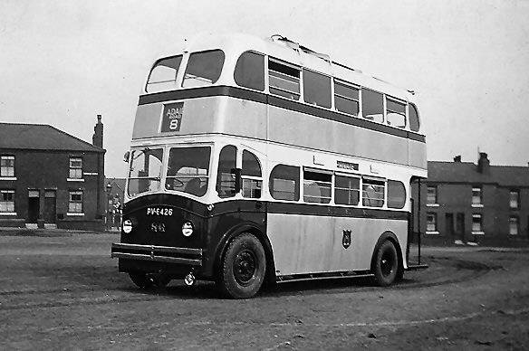 1940 Ipswich trolleybus 86, PV6426, a Ransomes with Massey H24 24R body ip86