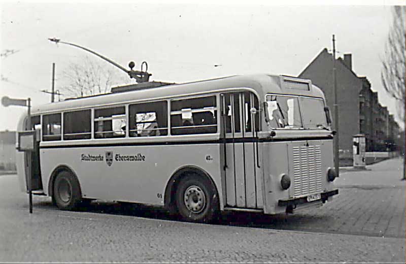 1940 MAN Trolleybus Eberswalde-O-Bus