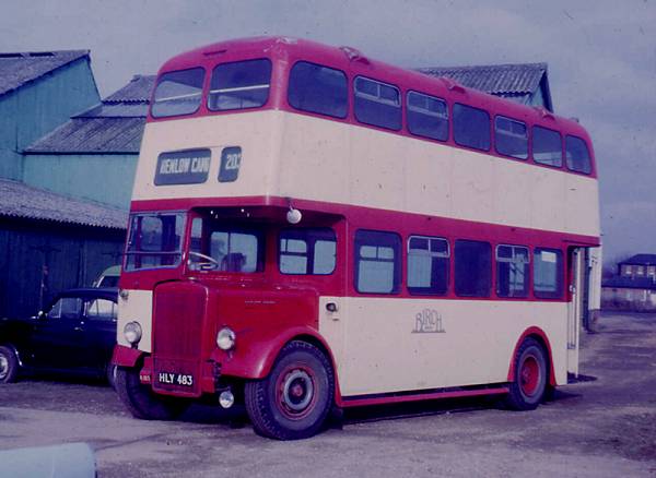 1946 Birch Bros K183, HLY483 was a Leyland PD1 with a Birch L28-25F body. It was rebodied in 1956 with an MCCW H30-26R body
