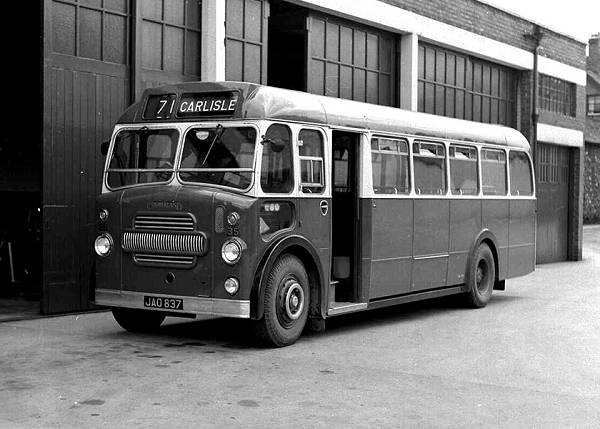 1949 Cumberland 35, JAO837, a Leyland PS1-1 with an ACB C31F body was rebodied with an Eastern Coachworks FB35F body in December 1958