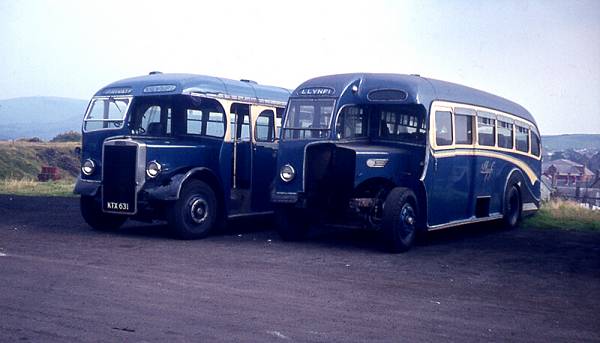 1951 left was a Leyland PS2-15 with Massey B39F body +Leyland PS2-3 with Longford C35F body 1950