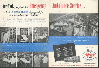 1952 Ambulance Service Mack Buses