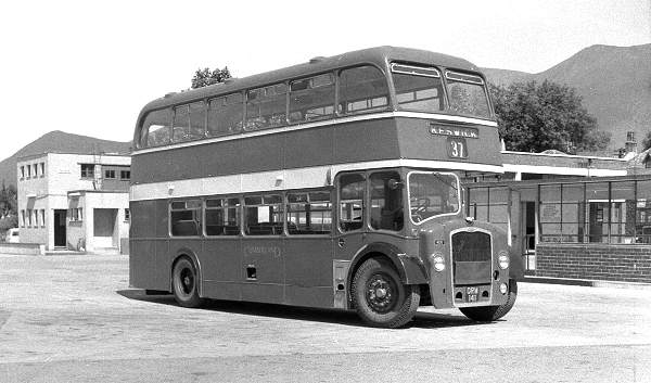 1954 Cumberland 406, ORM141, an early Bristol LD6G with ECW H33-27RD body