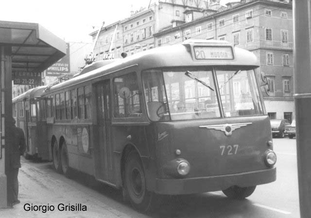 1956 Trolleybus Macchi. 727