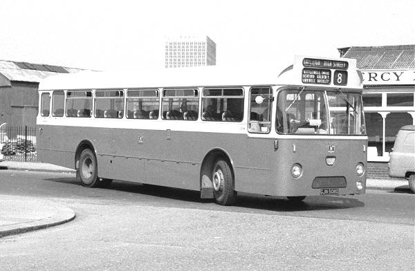 1966 Southend Leyland Leopard 208, GJN508D shortly after delivery