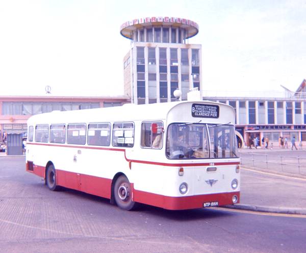1969 Portsmouth 186, NTP186H, an AEC Swift with Marshall B42D bodywork
