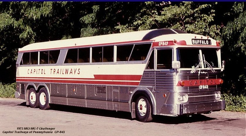 1972 MCI MC-7 Challenger Capitol Trailways of Pennsylvania CP-843
