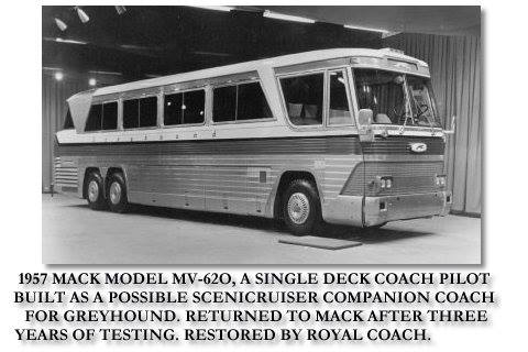 1975 Mack Model MV-620 Single deck Coach