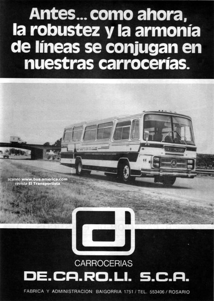 1978 Mercedes Benz LO1114 DECAROLI SPC