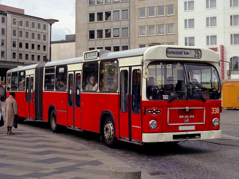 1980 VÖV-I-Bus MAN SG 192 der BSAG Bremen