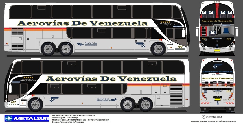 2001 Aerovias de Venezuela (107) Metalsur Starbus II DP MB O-500RSD