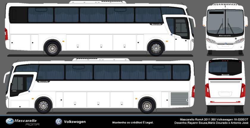 2011 Mascarello Roma 350 2011 Volksbus 18-320EOT