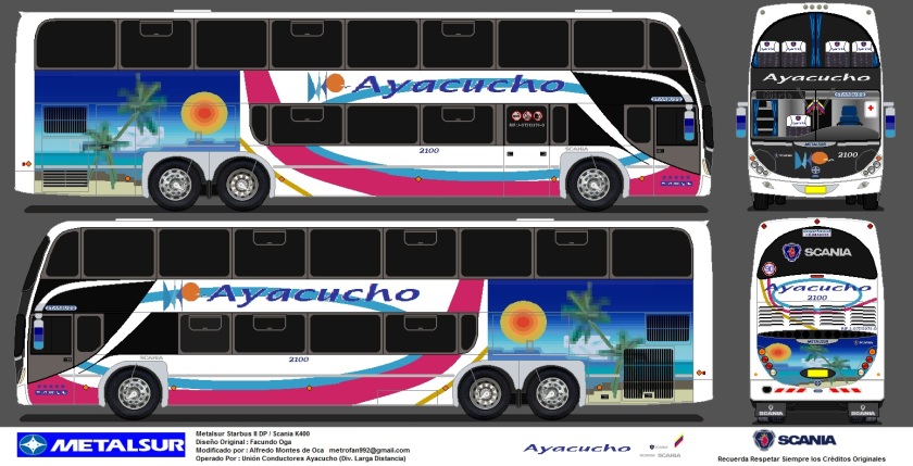 2013 U.C.Ayacucho (2100) Metalsur Starbus II DP Scania K400