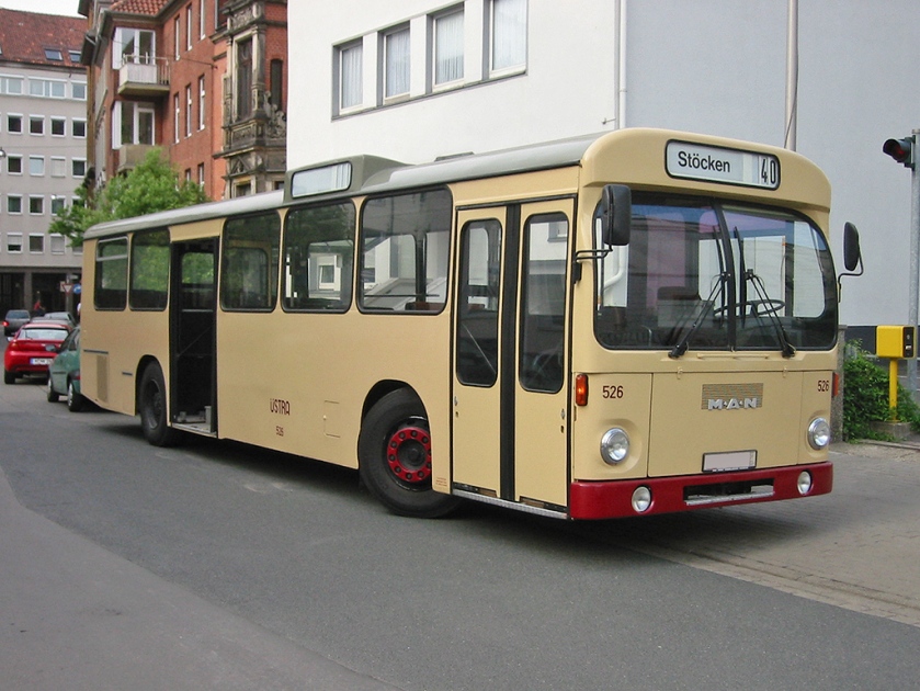 84 Standardbus MAN SL 200 in Hannover als Museumsbus