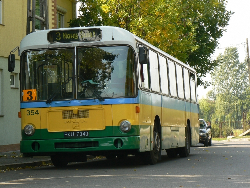 86 MAN-Linienbus in Bełchatów (Polen)