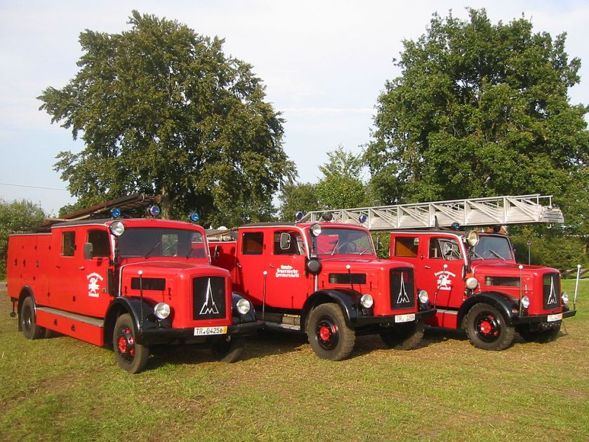 Feuerwehr Gruppe Magirus Deutz-Löschzug Hermeskeil