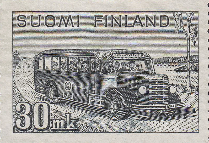 Finland bus stamp 1947