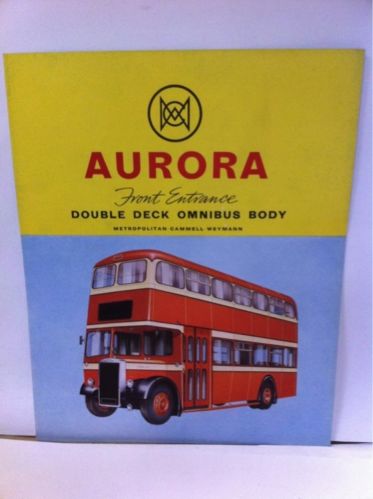 MCW Aurora Bus body manufacturer brochure