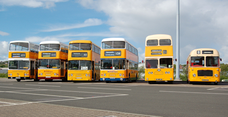 Northern MCW Metrobus C 771 OCN A line up of six former Tyneside buses