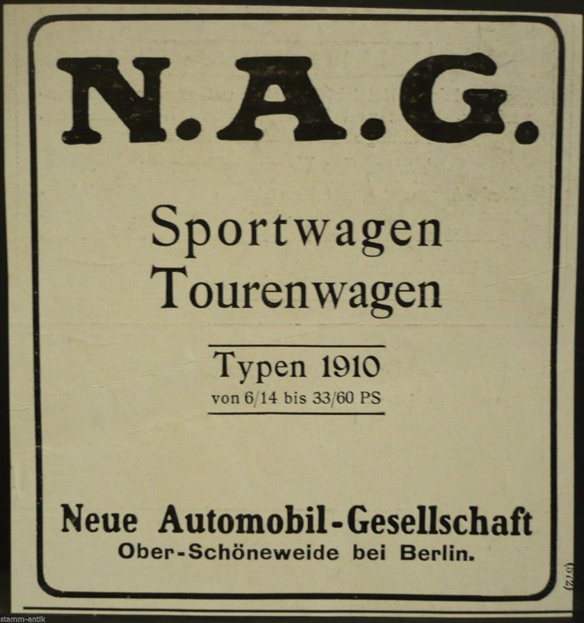1910 NAG
