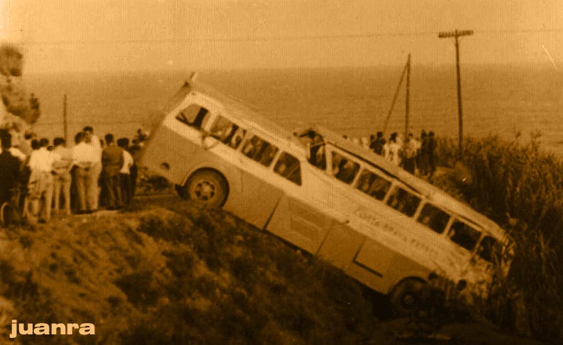 1951 Pegaso Monocasco accidentado el Costa Brava Expres
