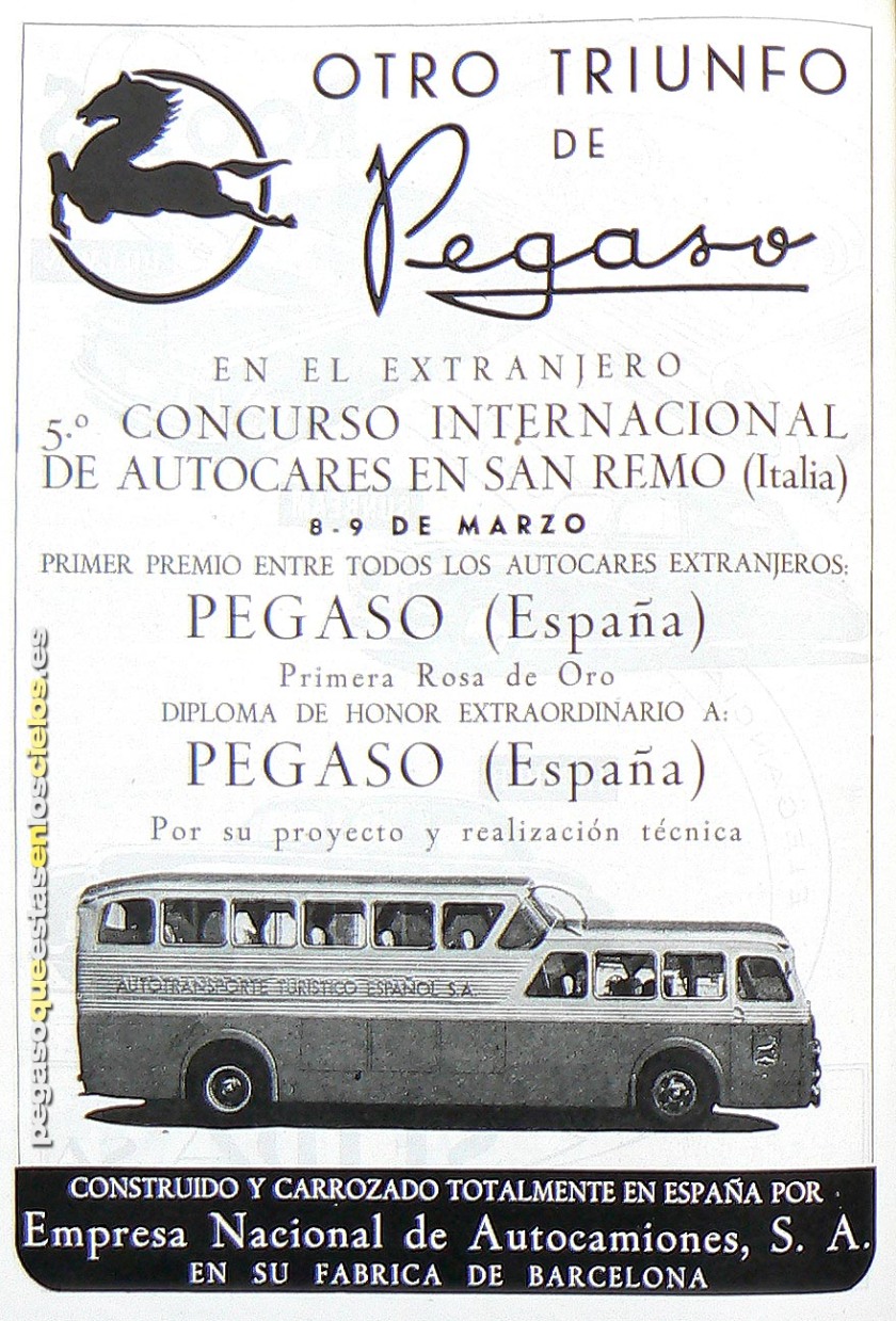 1951 Pegaso Monocasco El Pegasín de los Autocares a
