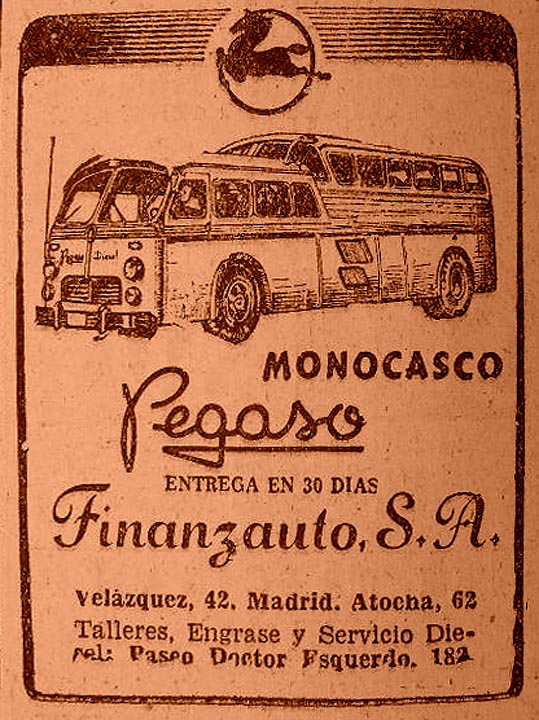 1954 Pegaso Monogasco Ad