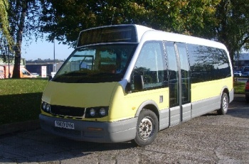 2003 Optare Alero, was a 7.2 metre, 16 seat low-floor minibus