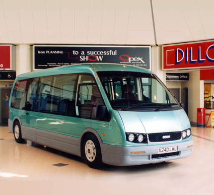 Optare Alero, launched in 2000 was a 7.2 metre, 16 seat low-floor minibus