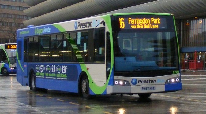 Preston Bus 209 PN57NFC Scania / East Lancs Esteem in Preston Bus Station