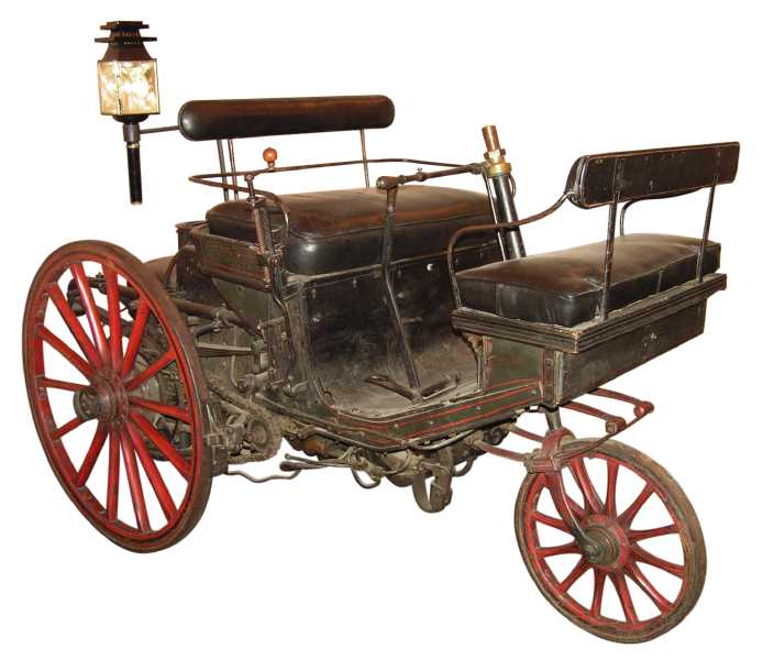 1899 Peugeot Type 1, de eerste en laatste stoomaangedreven Peugeot TricycleSerpollet