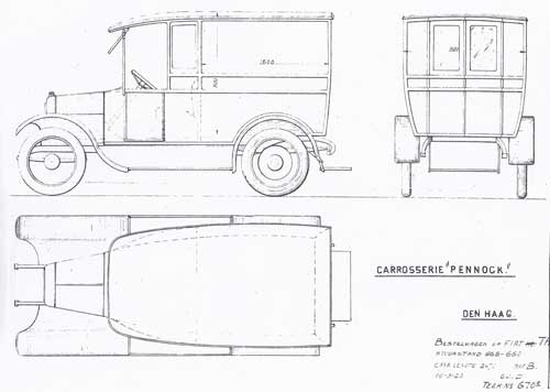 1920 Pennock-1920-Fiat-Bestelwagen
