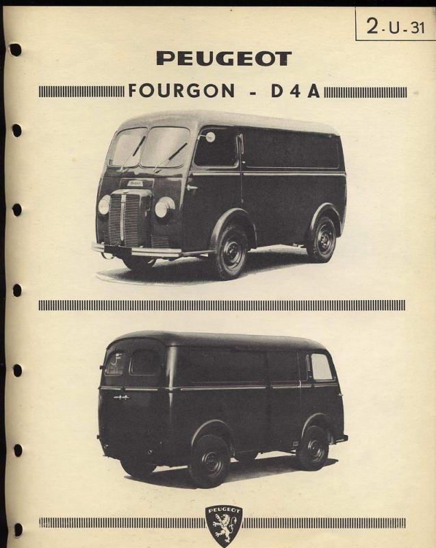 1950 Peugeot Fourgon D4A