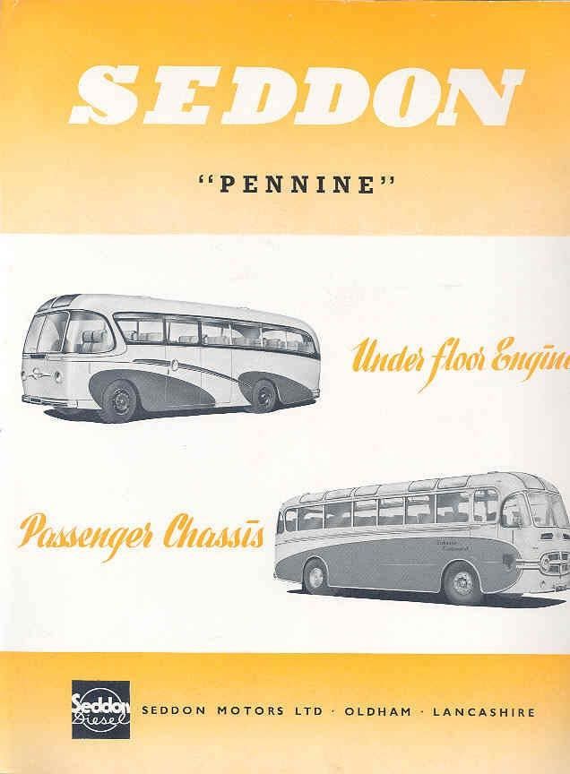 1951 Seddon Pennine Mark 10-11 Diesel Bus Brochure wp776-XFH39T