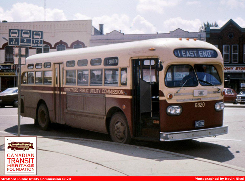 1952 Prevost Citadin Stratford Transit 6820 - August 1975 - Kevin Nicol Photo