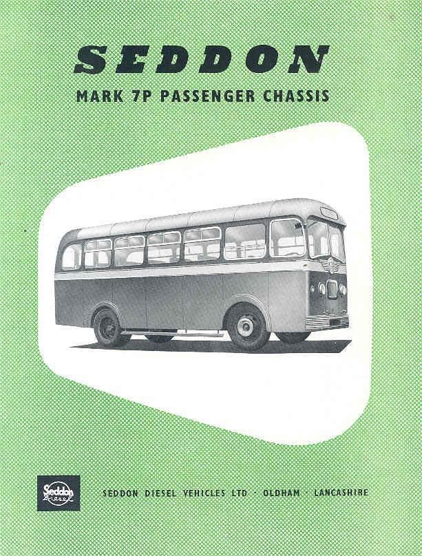 1954 Seddon Mark 7P Bus Brochure wj7851-N2AJHX
