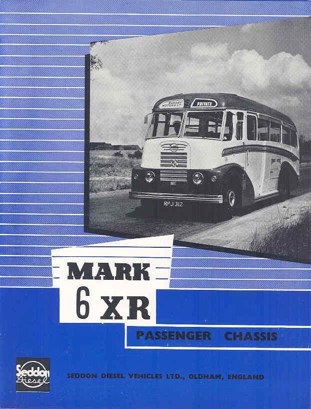 1955 Seddon Mark 6 XR Bus Brochure & Factory Letter wp771-G2NCQP