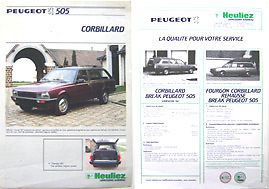 1984-peugeot-505-heuliez-corbillard-hearse-french-brochure